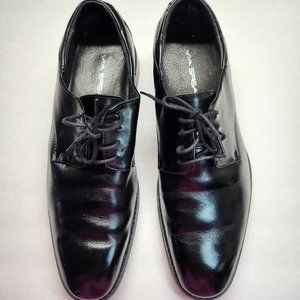 Men's Via Spiga Caldwell Black Lace Shoes 12M